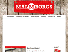 Tablet Screenshot of malmborgs.se